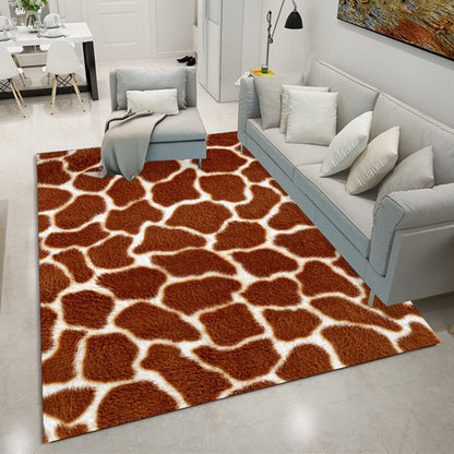 Casual Animal Skin Print Rug Multi Color Polypropylene Area Carpet Non-Slip Pet Friendly Indoor Rug for Living Room Brown Clearhalo 'Area Rug' 'Casual' 'Rugs' Rug' 2480134