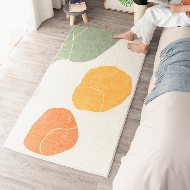 Western Room Rug Multi-Colored Color Block Area Rug Cotton Blend Pet Friendly Easy Care Washable Indoor Rug Yellow-Green Clearhalo 'Area Rug' 'Rug' 2480752