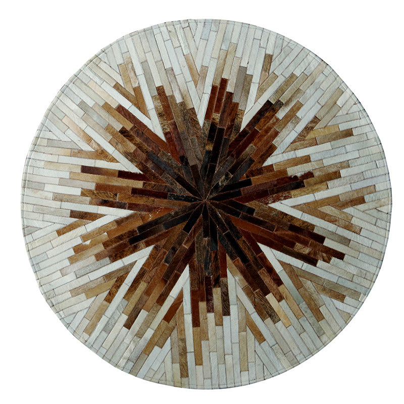 Scandinavian Living Room Rug Multi-Color Geometric Printed Indoor Rug Cowhide Non-Slip Pet Friendly Area Carpet Light Coffee Clearhalo 'Area Rug' 'Modern' 'Rugs' Rug' 2480785