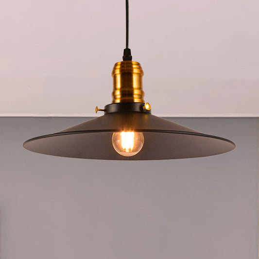 1/2/3-Pack Cone Metallic Hanging Light Industrial Style 8.5"/10" Wide 1 Bulb Dining Table Pendant Lamp in Black Finish Black 1 Clearhalo 'Art Deco Pendants' 'Black' 'Cast Iron' 'Ceiling Lights' 'Ceramic' 'Crystal' 'Industrial Pendants' 'Industrial' 'Metal' 'Middle Century Pendants' 'Pendant Lights' 'Pendants' 'Rustic Pendants' 'Tiffany' Lighting' 249419