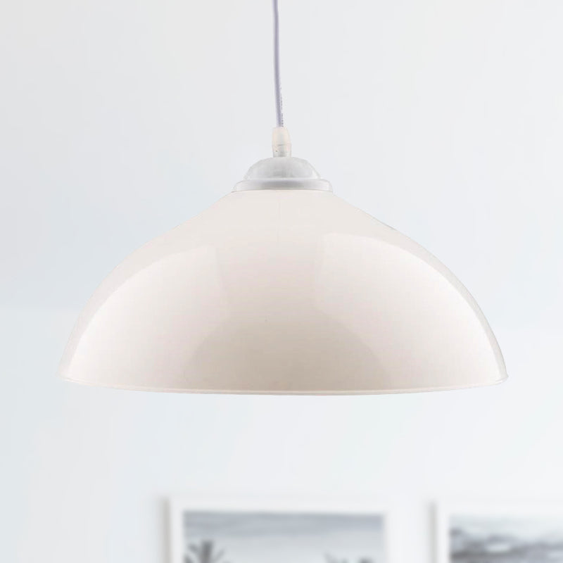 Metallic Bowl Pendant Lighting Modernism 1 Light Dining Room Hanging Ceiling Light in Polished Black/Grey Clearhalo 'Ceiling Lights' 'Modern Pendants' 'Modern' 'Pendant Lights' 'Pendants' Lighting' 249648