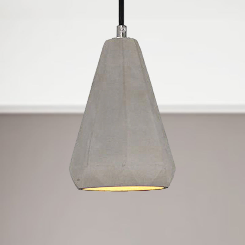 Gray Conical Pendant Light Industrial Stylish Cement 1 Light Kitchen Hanging Light Clearhalo 'Ceiling Lights' 'Modern Pendants' 'Modern' 'Pendant Lights' 'Pendants' Lighting' 249694