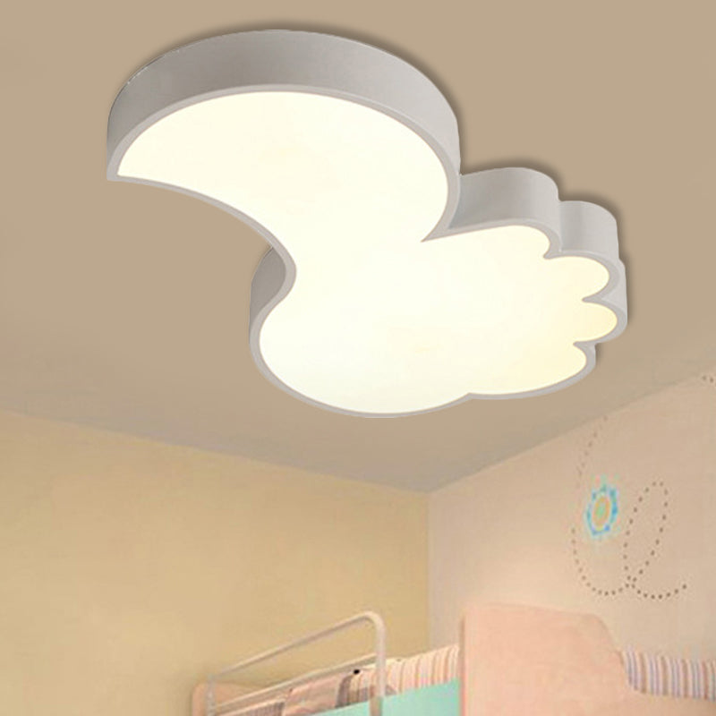 Cute Thumbs-Up Ceiling Mount Light Acrylic Energy-Saving LED Ceiling Lamp for Study Room Clearhalo 'Ceiling Lights' 'Close To Ceiling Lights' 'Close to ceiling' 'Flush mount' Lighting' 250538