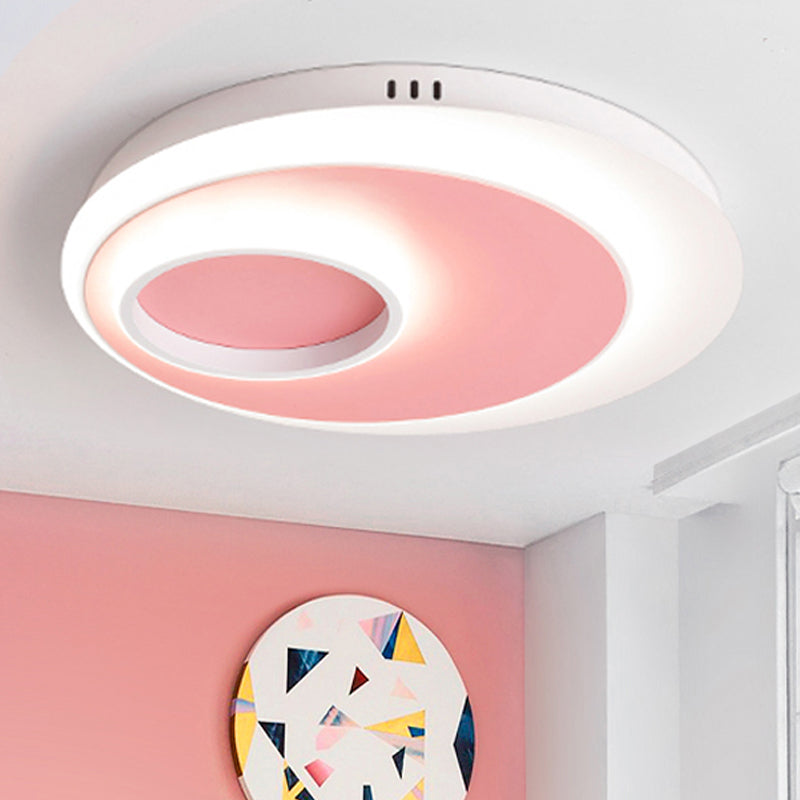 Geometric Flush Lighting Nordic Metal and Acrylic Integrated Led Ceiling Flush Light Clearhalo 'Ceiling Lights' 'Close To Ceiling Lights' 'Close to ceiling' 'Flush mount' Lighting' 250592