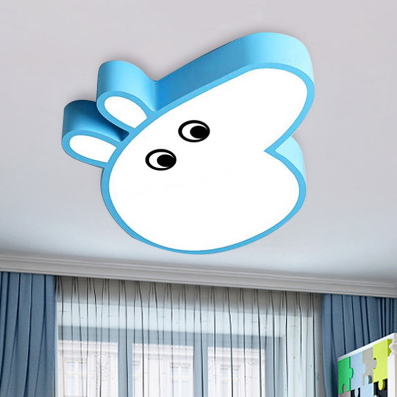 Cartoon Candy Colored Flushmount Light Piggy Acrylic LED Ceiling Lamp for Game Room Park Blue Clearhalo 'Ceiling Lights' 'Close To Ceiling Lights' 'Close to ceiling' 'Flush mount' Lighting' 250647