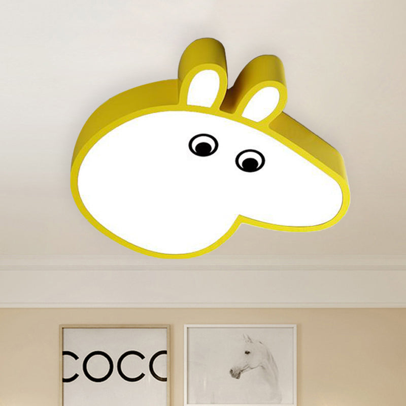 Cartoon Candy Colored Flushmount Light Piggy Acrylic LED Ceiling Lamp for Game Room Park Clearhalo 'Ceiling Lights' 'Close To Ceiling Lights' 'Close to ceiling' 'Flush mount' Lighting' 250652