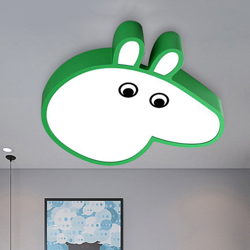 Cartoon Candy Colored Flushmount Light Piggy Acrylic LED Ceiling Lamp for Game Room Park Clearhalo 'Ceiling Lights' 'Close To Ceiling Lights' 'Close to ceiling' 'Flush mount' Lighting' 250654