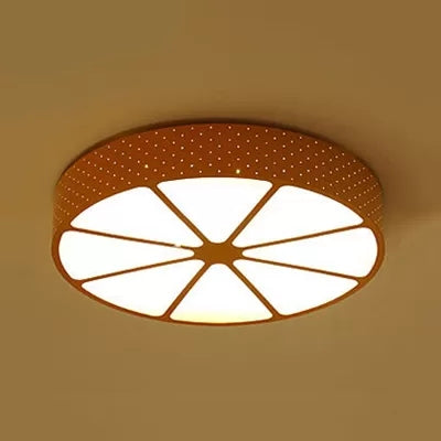 Modern Cartoon Ceiling Fixture Lemon Shape Acrylic Ceiling Mount Light for Teen Red Clearhalo 'Ceiling Lights' 'Close To Ceiling Lights' 'Close to ceiling' 'Flush mount' Lighting' 25067