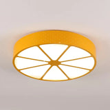 Modern Cartoon Ceiling Fixture Lemon Shape Acrylic Ceiling Mount Light for Teen Yellow Clearhalo 'Ceiling Lights' 'Close To Ceiling Lights' 'Close to ceiling' 'Flush mount' Lighting' 25069