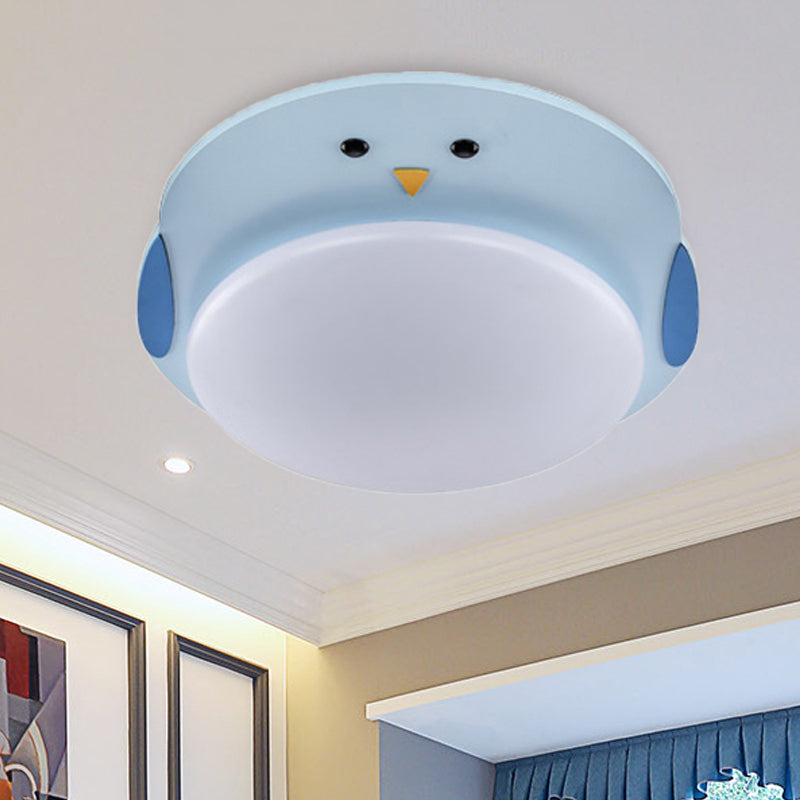 Fatty Animal Kid Bedroom Ceiling Light Acrylic Cartoon Long Life LED Flush Mount Light Clearhalo 'Ceiling Lights' 'Close To Ceiling Lights' 'Close to ceiling' 'Flush mount' Lighting' 250707