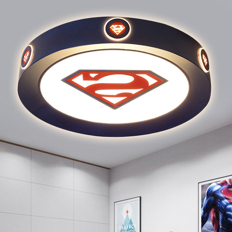 Cartoon Round Flush Mount Light with Movie Element Acrylic LED Ceiling Lamp for Study Room Clearhalo 'Ceiling Lights' 'Close To Ceiling Lights' 'Close to ceiling' 'Flush mount' Lighting' 250822