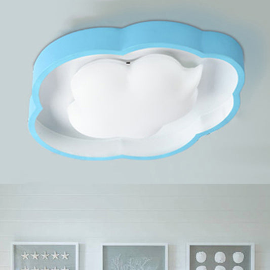 Cloud Child Bedroom Flush Mount Metal & Plastic Modern Lovely LED Ceiling Fixture Clearhalo 'Ceiling Lights' 'Close To Ceiling Lights' 'Close to ceiling' 'Flush mount' Lighting' 250848