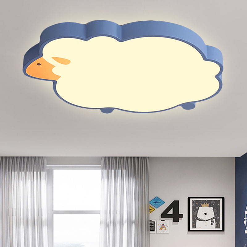 Living Room Sheep LED Ceiling Light Acrylic Chic Modern Flush Mount Ceiling Light Clearhalo 'Ceiling Lights' 'Close To Ceiling Lights' 'Close to ceiling' 'Flush mount' Lighting' 251172