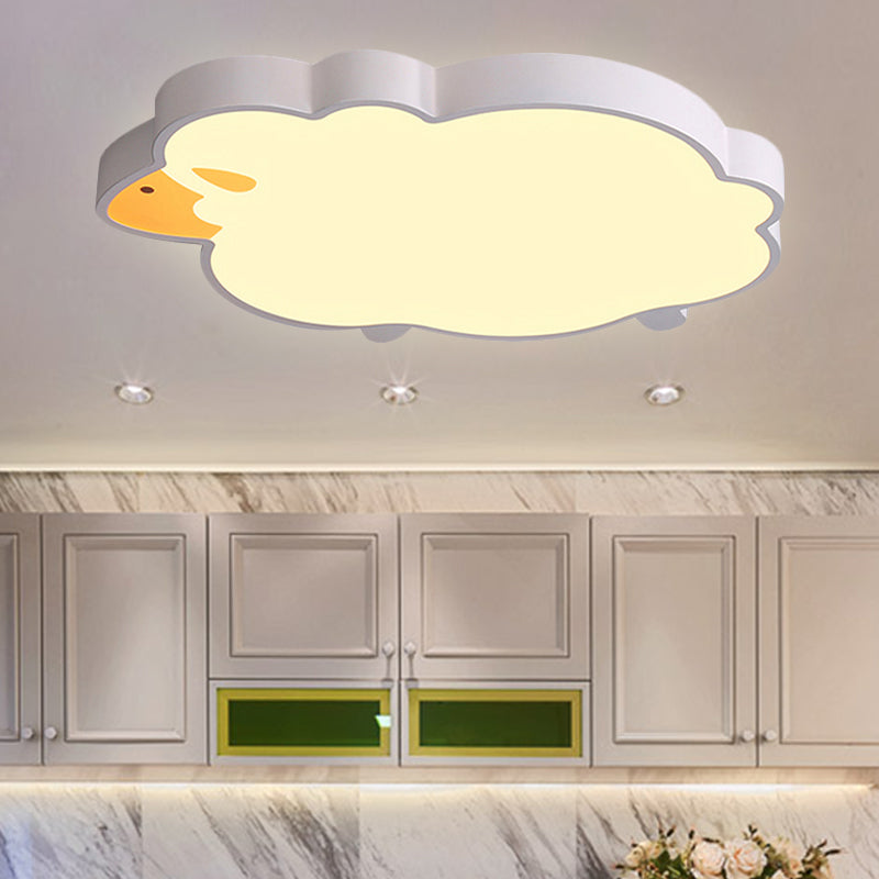 Living Room Sheep LED Ceiling Light Acrylic Chic Modern Flush Mount Ceiling Light Clearhalo 'Ceiling Lights' 'Close To Ceiling Lights' 'Close to ceiling' 'Flush mount' Lighting' 251174