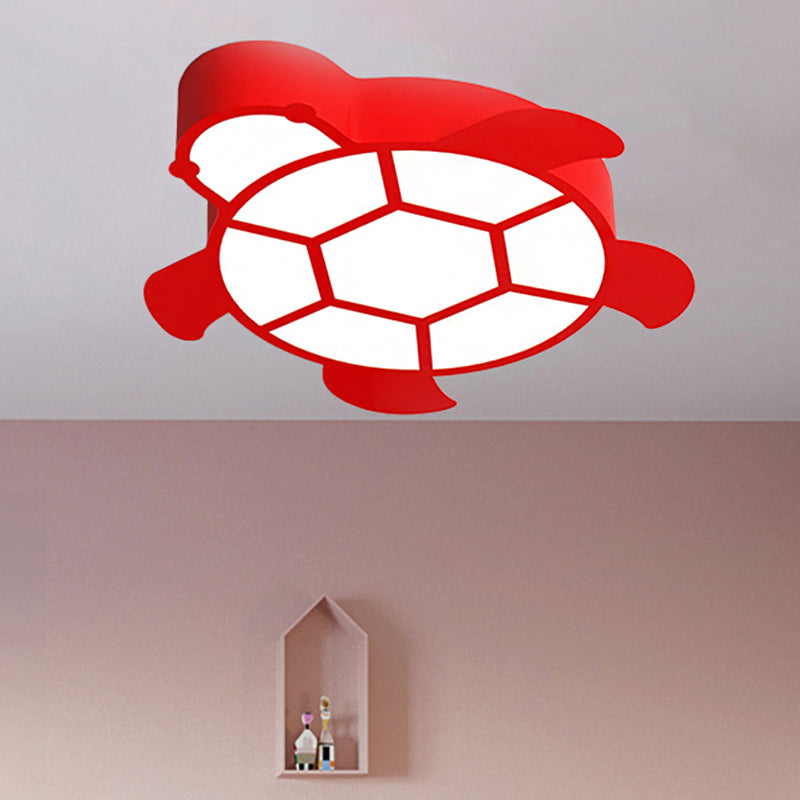 Turtle Kindergarten Ceiling Light Fixture Acrylic Cartoon Flush Mount Ceiling Light Clearhalo 'Ceiling Lights' 'Close To Ceiling Lights' 'Close to ceiling' 'Flush mount' Lighting' 251345