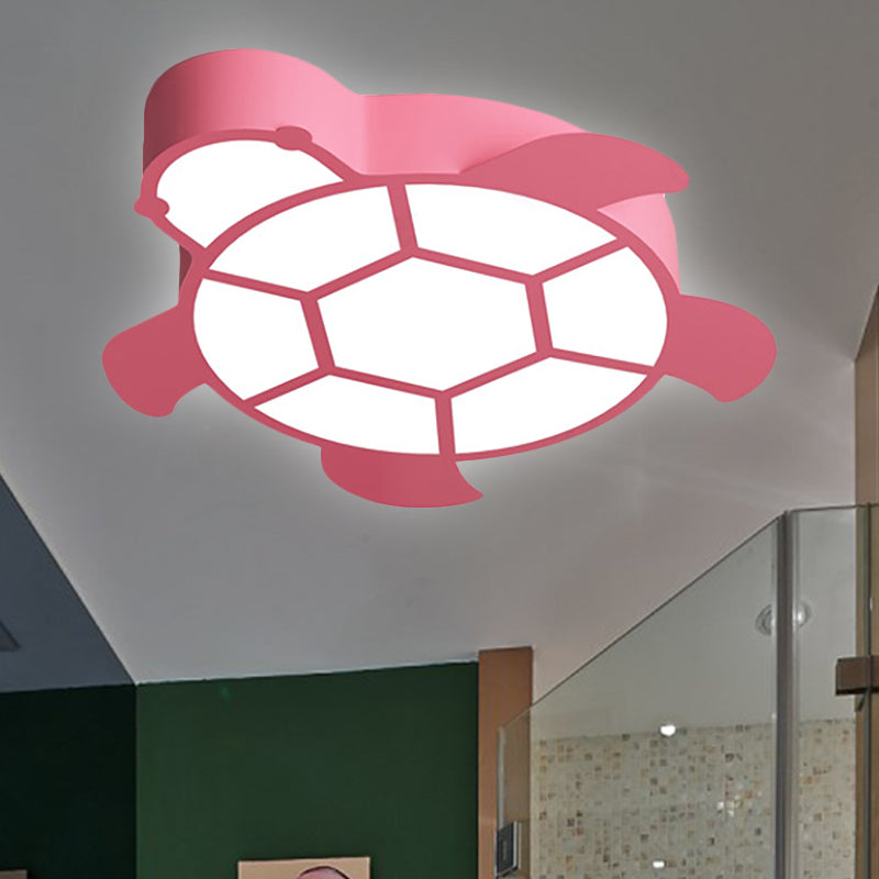 Turtle Kindergarten Ceiling Light Fixture Acrylic Cartoon Flush Mount Ceiling Light Clearhalo 'Ceiling Lights' 'Close To Ceiling Lights' 'Close to ceiling' 'Flush mount' Lighting' 251349