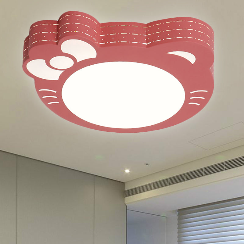 Kindergarten Kitty Shape Ceiling Lights Acrylic Art Decor LED Flush Mount Ceiling Light Clearhalo 'Ceiling Lights' 'Close To Ceiling Lights' 'Close to ceiling' 'Flush mount' Lighting' 251393