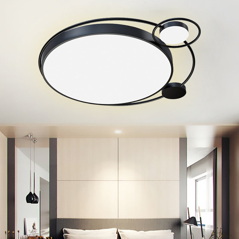 Living Room Circular Ceiling Fixture Acrylic Modern Contemporary Flush Mount Ceiling Light Clearhalo 'Ceiling Lights' 'Close To Ceiling Lights' 'Close to ceiling' 'Flush mount' Lighting' 251415