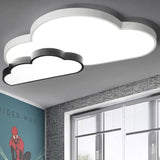 Kids White Flush Mount Light Sky View Acrylic Ceiling Lamp for Child Bedroom White Cloud Clearhalo 'Ceiling Lights' 'Close To Ceiling Lights' 'Close to ceiling' 'Flush mount' Lighting' 251442