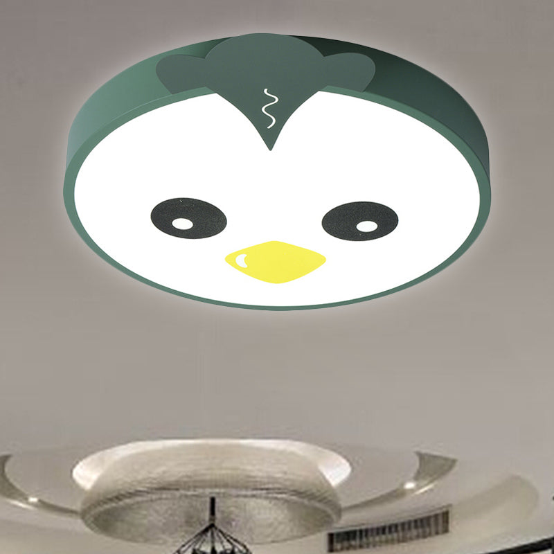 Cartoon Round Ceiling Light Acrylic Chick LED Flush Mount Ceiling Fixture for Classroom Clearhalo 'Ceiling Lights' 'Close To Ceiling Lights' 'Close to ceiling' 'Flush mount' Lighting' 251449