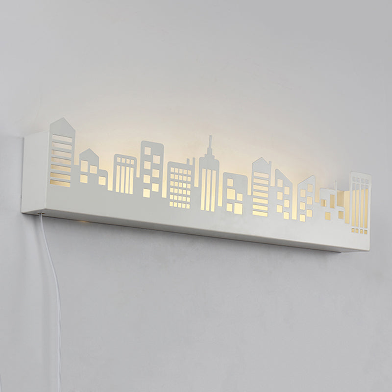 City View Living Room Wall Light Metal Modern Stylish Monochrome LED Sconce Light Clearhalo 'Wall Lamps & Sconces' 'Wall Lights' Lighting' 251469