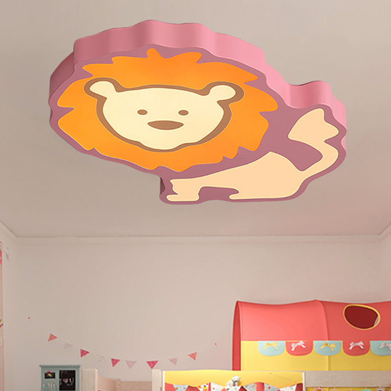 Kindergarten Animal Ceiling Light Fixture Acrylic Cartoon Flush Mount Ceiling Light Clearhalo 'Ceiling Lights' 'Close To Ceiling Lights' 'Close to ceiling' Lighting' 251510