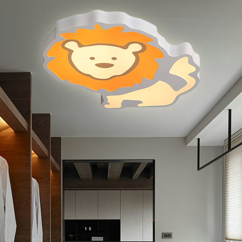 Kindergarten Animal Ceiling Light Fixture Acrylic Cartoon Flush Mount Ceiling Light Clearhalo 'Ceiling Lights' 'Close To Ceiling Lights' 'Close to ceiling' Lighting' 251514