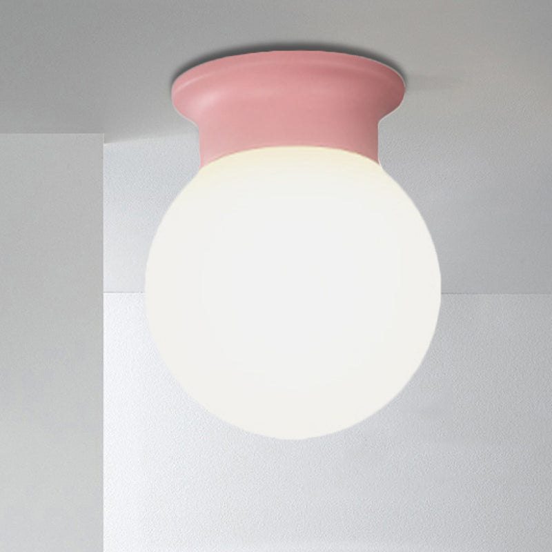 Nordic Design Orb Ceiling Mount Light 1 Head Acrylic Ceiling Lamp for Hallway Clearhalo 'Ceiling Lights' 'Close To Ceiling Lights' 'Close to ceiling' 'Flush mount' Lighting' 251517