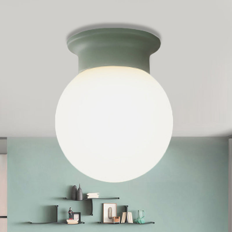 Nordic Design Orb Ceiling Mount Light 1 Head Acrylic Ceiling Lamp for Hallway Clearhalo 'Ceiling Lights' 'Close To Ceiling Lights' 'Close to ceiling' 'Flush mount' Lighting' 251520