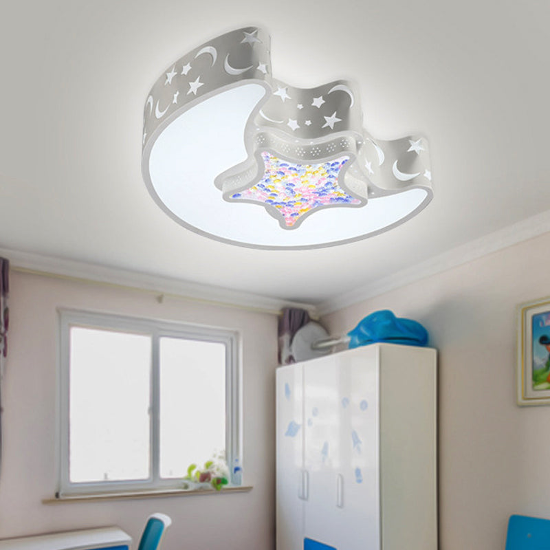 Art Deco Flush Mount Light Acrylic Ceiling Light Fixture for Kindergarten Clearhalo 'Ceiling Lights' 'Close To Ceiling Lights' 'Close to ceiling' 'Flush mount' Lighting' 251540