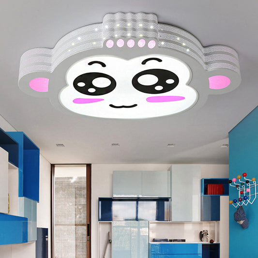 Bedroom Animal Flush Mount Ceiling Light Acrylic Cartoon LED Flush Ceiling Lights White Clearhalo 'Ceiling Lights' 'Close To Ceiling Lights' 'Close to ceiling' 'Flush mount' Lighting' 251551