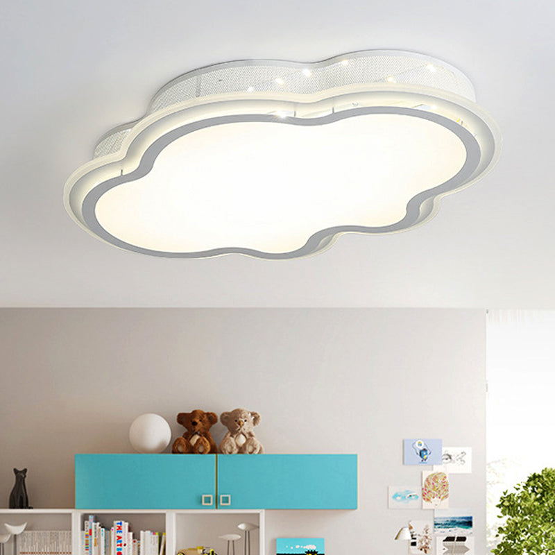 Cloud-Themed Kindergarten Flush Mount Ceiling Light Acrylic Modern LED Flush Ceiling Lights Clearhalo 'Ceiling Lights' 'Close To Ceiling Lights' 'Close to ceiling' 'Flush mount' Lighting' 251566