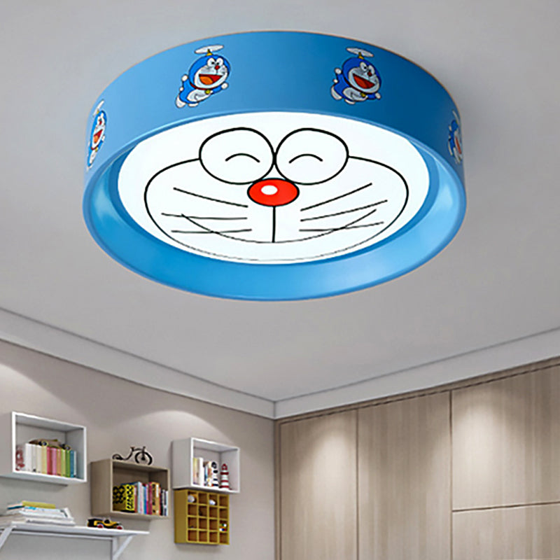 Cartoon Round Flush Mount Ceiling Light Acrylic Ceiling Light for Kindergarten Blue Clearhalo 'Ceiling Lights' 'Close To Ceiling Lights' 'Close to ceiling' 'Flush mount' Lighting' 251569