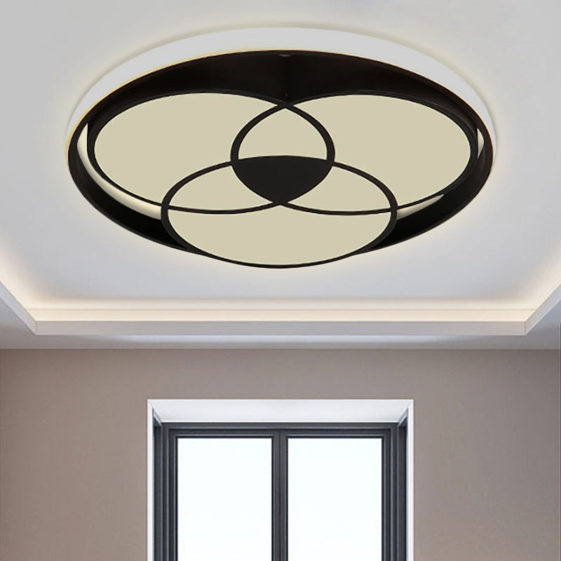 Acrylic Circle Flush Mount Ceiling Light Art Deco Flush Ceiling Light Fixture for Bedroom Clearhalo 'Ceiling Lights' 'Close To Ceiling Lights' 'Close to ceiling' 'Flush mount' Lighting' 251653