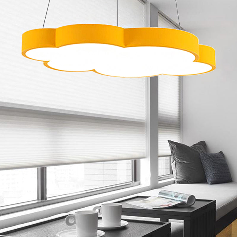 Floating Cloud Hanging Light Nordic Style Acrylic Pendant Light for Dining Room Clearhalo 'Ceiling Lights' 'Chandeliers' Lighting' options 251737