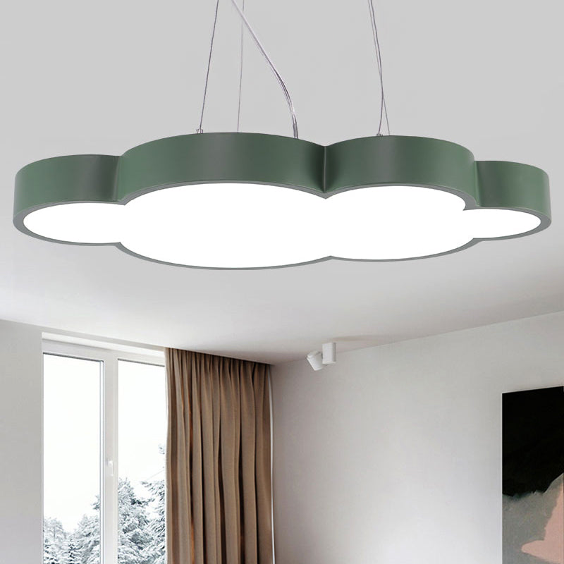 Floating Cloud Hanging Light Nordic Style Acrylic Pendant Light for Dining Room Clearhalo 'Ceiling Lights' 'Chandeliers' Lighting' options 251741