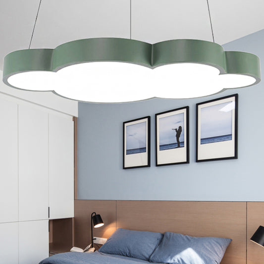Floating Cloud Hanging Light Nordic Style Acrylic Pendant Light for Dining Room Clearhalo 'Ceiling Lights' 'Chandeliers' Lighting' options 251742