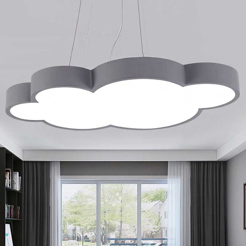 Floating Cloud Hanging Light Nordic Style Acrylic Pendant Light for Dining Room Clearhalo 'Ceiling Lights' 'Chandeliers' Lighting' options 251743