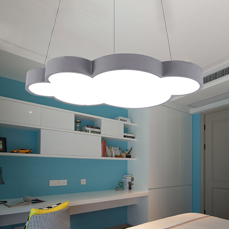 Floating Cloud Hanging Light Nordic Style Acrylic Pendant Light for Dining Room Clearhalo 'Ceiling Lights' 'Chandeliers' Lighting' options 251744
