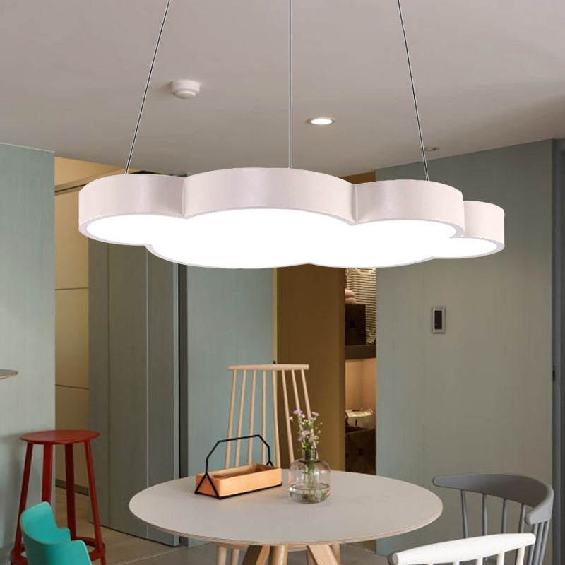 Floating Cloud Hanging Light Nordic Style Acrylic Pendant Light for Dining Room Clearhalo 'Ceiling Lights' 'Chandeliers' Lighting' options 251746