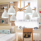 Macaroon Dome Hanging Light Fixture 6 Bulbs Hanging Lamp for Living Room Clearhalo 'Ceiling Lights' 'Chandeliers' Lighting' options 251800