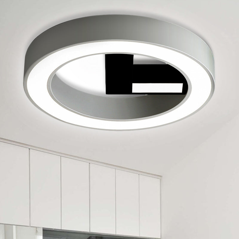 Scandinavian Round Flush Ceiling Light Fixture Acrylic Ceiling Light Fixture in White for Bedroom White White Clearhalo 'Ceiling Lights' 'Close To Ceiling Lights' 'Close to ceiling' 'Flush mount' Lighting' 251924