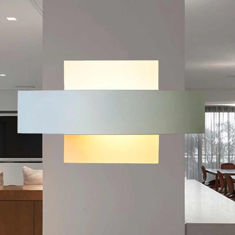 Living Room Slim Panel Wall Lamp Acrylic Modern Style White LED Sconce Light White Square Clearhalo 'Wall Lamps & Sconces' 'Wall Lights' Lighting' 252107