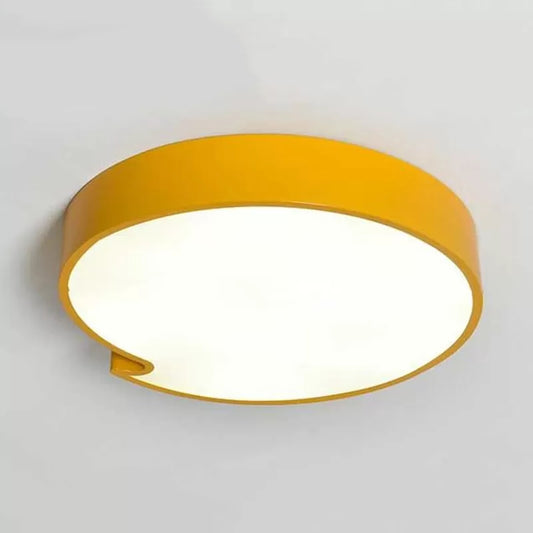 Living Room Round Flush Mount Light Acrylic and Metal Simple Style Ceiling Light Clearhalo 'Ceiling Lights' 'Close To Ceiling Lights' 'Close to ceiling' 'Flush mount' Lighting' 25213