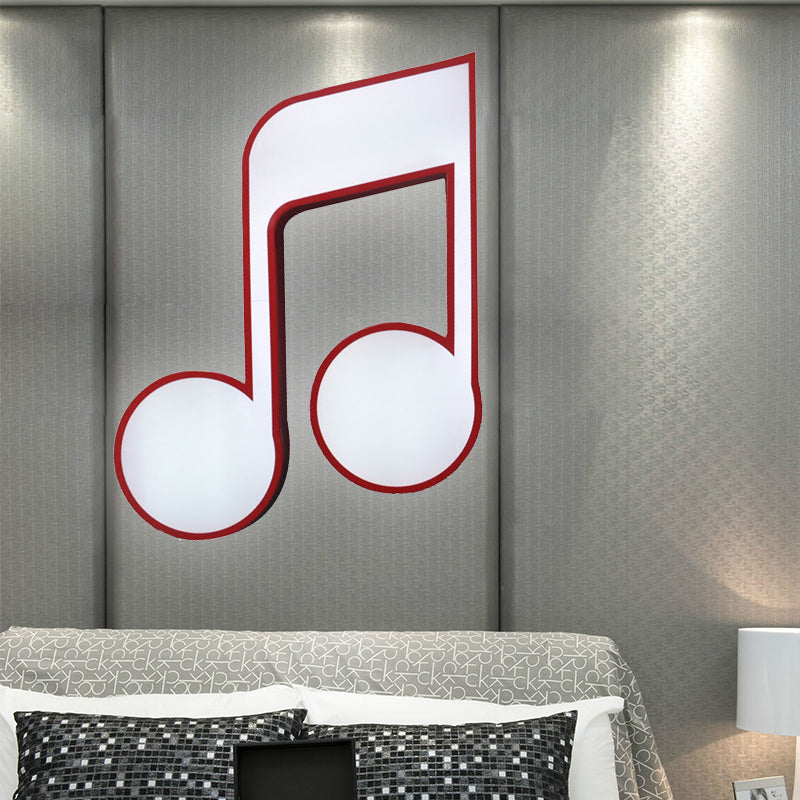 Bedroom Kindergarten Musical Note Flush Ceiling Light Acrylic Modern Ceiling Lamp Clearhalo 'Ceiling Lights' 'Close To Ceiling Lights' 'Close to ceiling' 'Flush mount' Lighting' 252175