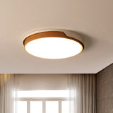 Flat Panel Round Flush Mount Light Modern Acrylic LED Ceiling Light in White for Dining Room Clearhalo 'Ceiling Lights' 'Close To Ceiling Lights' 'Close to ceiling' 'Flush mount' Lighting' 252816