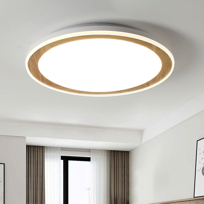 Modern White LED Flush Ceiling Light Simple Style Acrylic Ceiling Lamp for Study Room Kitchen Clearhalo 'Ceiling Lights' 'Close To Ceiling Lights' 'Close to ceiling' 'Flush mount' Lighting' 252820