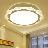 Pretty Slim Petal Blossom Flush Ceiling Light Acrylic White LED Ceiling Lamp for Kindergarten White Clearhalo 'Ceiling Lights' 'Close To Ceiling Lights' 'Close to ceiling' 'Flush mount' Lighting' 252840