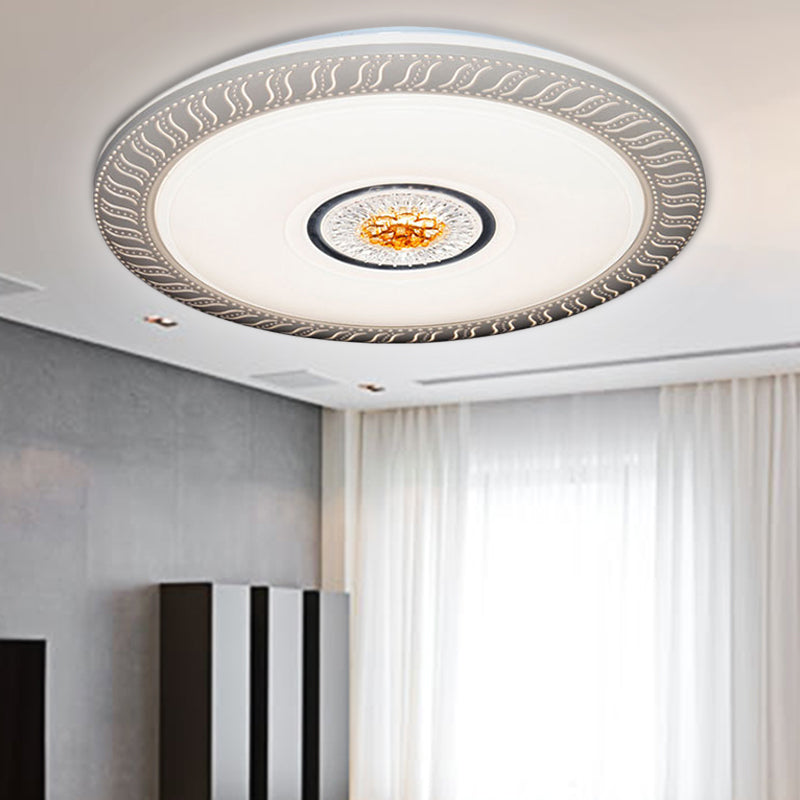 Circular Ceiling Mount Light Acrylic LED Flush Light for Living Room Kids Bedroom Clearhalo 'Ceiling Lights' 'Close To Ceiling Lights' 'Close to ceiling' 'Flush mount' Lighting' 253062