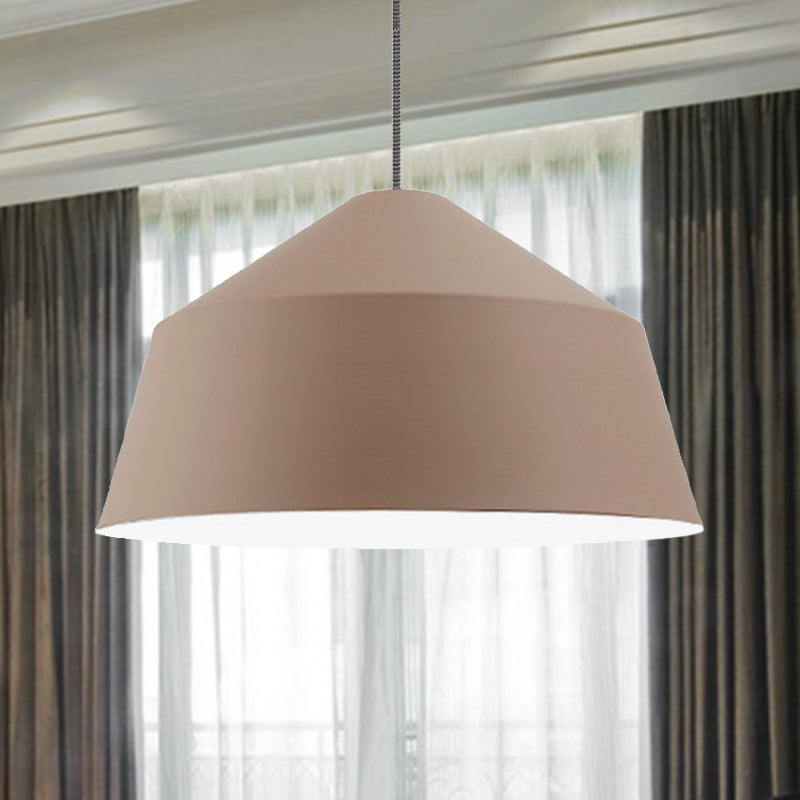 Undertint Barn Hanging Light with Adjustable Cord 1 Light Nordic Metallic Pendant Lamp for Hotel Coffee Clearhalo 'Ceiling Lights' 'Modern Pendants' 'Modern' 'Pendant Lights' 'Pendants' Lighting' 253852